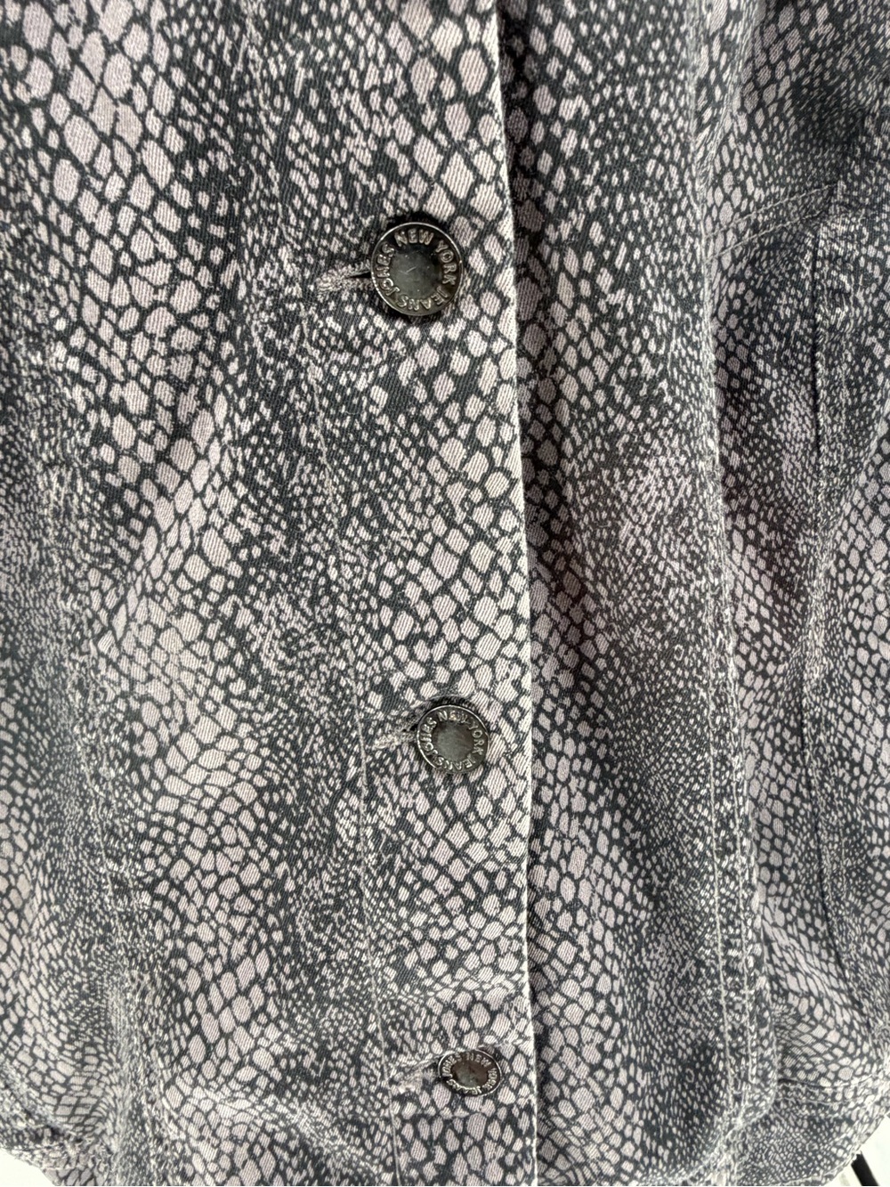 Purple Snake Oversized Button-Up Jacket - Picture 3 of 8